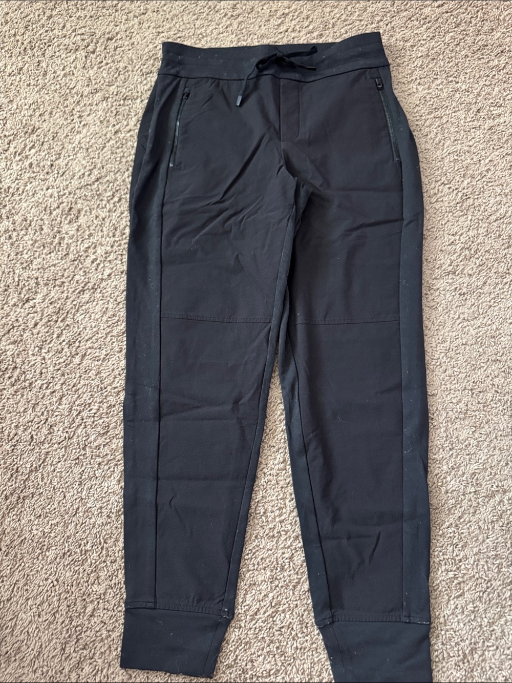Athleta Black Zip-Pocket Jogger Pants Headlands Hybrid Trek Jogger size 8